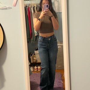 Hollister Crossover Waist Dad Jeans 23S